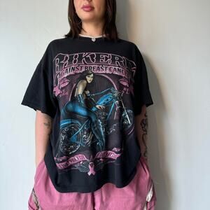 Bikers Against Breast Cancer Vintage Tee-Shirt